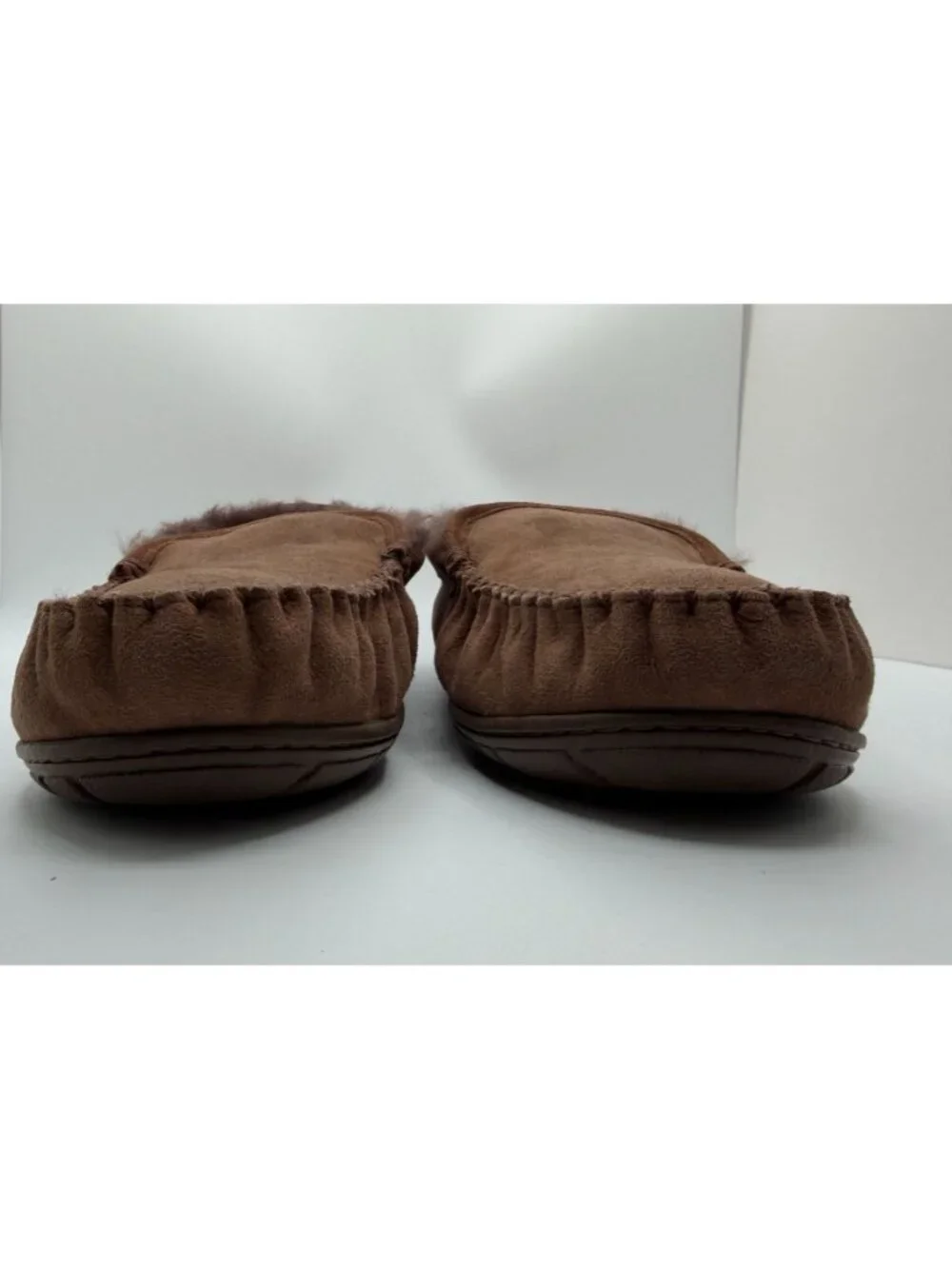 L.L.Bean Men's Wicked Good Slippers Venetian Size 12W Comfort Fur lined Shoe